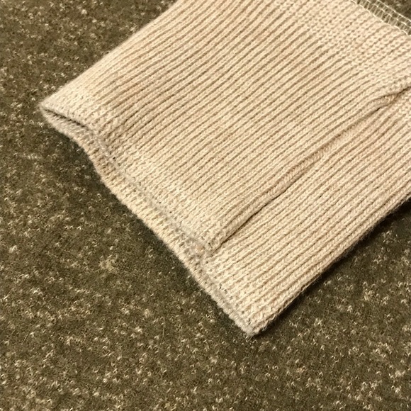 Merz B. Schwanen Wool/Cotton 1/4 Button Up Long Sleeve Olive Size 5 (Medium) - Picture 6 of 7